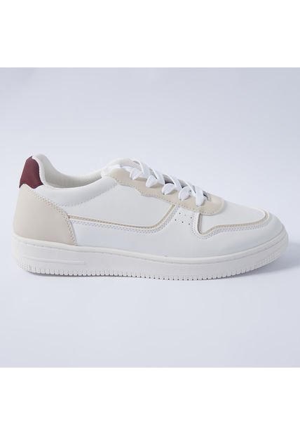 Tenis Para Mujer Casual Color Blanco Marca Ostu #40720095
