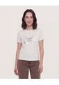 Camiseta  Para Mujer Manga Corta Cuello Redondo Color Blanco Marca Ostu #40092734 de Ostu