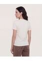 Camiseta  Para Mujer Manga Corta Cuello Redondo Color Blanco Marca Ostu #40092734 de Ostu