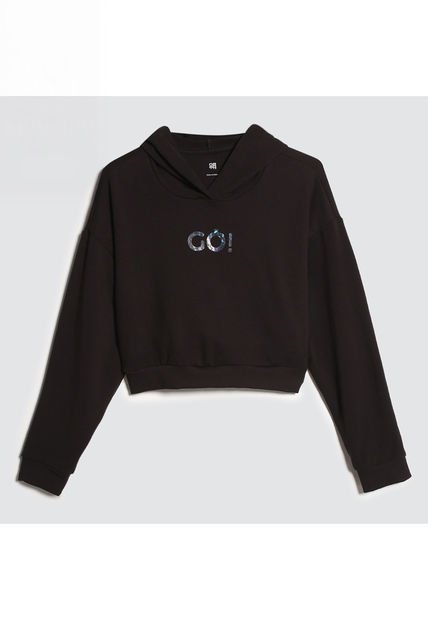Buzo Para Mujer Hoodie Color Negro Marca Ostu #40060324