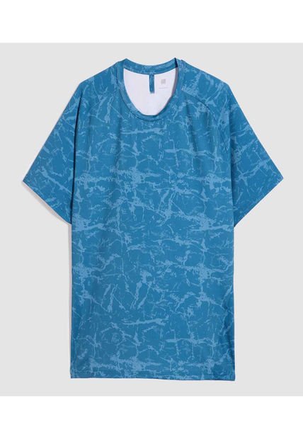 Camiseta Para Hombre Manga Corta Color Azul  Marca Ostu #60091355