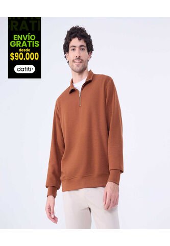 Buzo Para Hombre Zipper Color Terracota Marca Ostu #60060479 Ostu