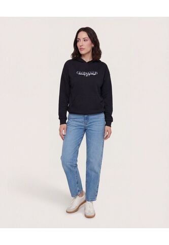 Buzo  Para Mujer Hoodie Color Negro Marca Ostu #40068217 Ostu