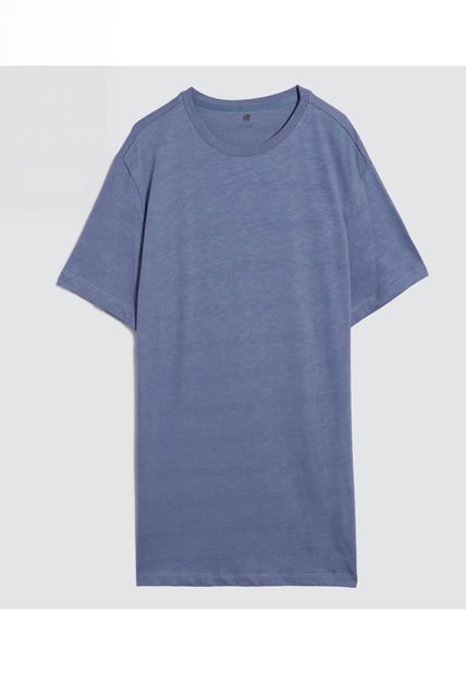 Camiseta Para Hombre Manga Corta Color Azul  Marca Ostu #60091384