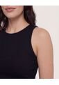 Top  Para Mujer Cuello Redondo Color Negro Marca Ostu #40228213 de Ostu