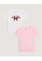 Camiseta Pack X2 Para Niña  Infantil Niña Negro Ostu de Ostu