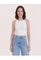 Top  Para Mujer Cuello Redondo Color Crema Marca Ostu #40228213 de Ostu