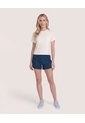 Short Estampado Difuminado  Para Mujer Azul Ostu de Ostu