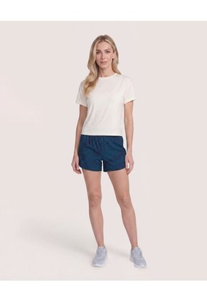Short Estampado Difuminado  Para Mujer Azul Ostu