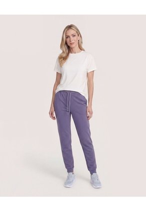 Jogger Unicolor Para Mujer Morado Ostu