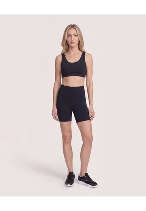 Leggins Corto Para Mujer Negro Ostu