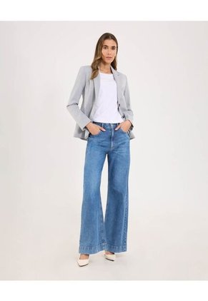 Blazer Para Mujer Blazer Color Gris  Marca Ostu #40400013