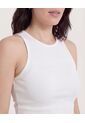 Top  Para Mujer Cuello Redondo Color Crema Marca Ostu #40228213 de Ostu