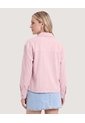 Chaqueta Sobrecamisa Pana  Para Mujer Rosa Ostu de Ostu