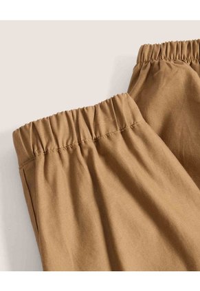 Pantalón Jogger Cargo Para Niña  Infantil Niña Café Ostu