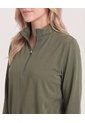 Buzo Half Zipper  Para Mujer Verde Ostu de Ostu