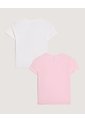 Camiseta Pack X2 Para Niña  Infantil Niña Negro Ostu de Ostu