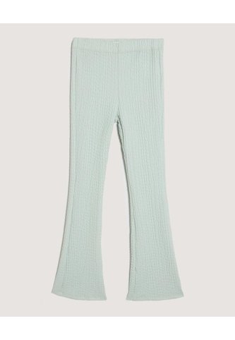 Pantalón Flare Texturizado Para Niña  Infantil Niña Verde Ostu Ostu