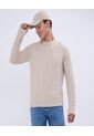 Saco Para Hombre Cuello Redondo Color Beige Marca Ostu #60330046 de Ostu
