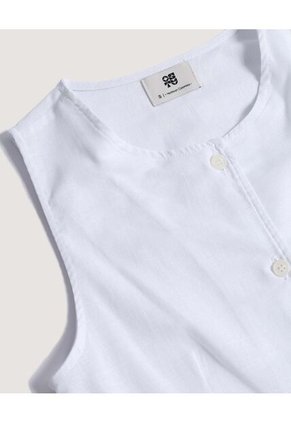 Chaleco  Para Mujer Plano Color Blanco Marca Ostu #40250037