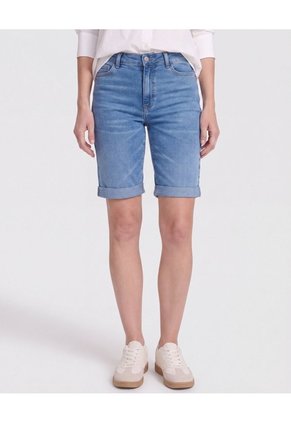 Bermuda Denim Para Mujer Azul Ostu
