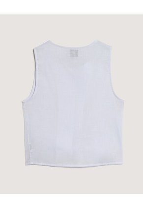 Chaleco  Para Mujer Plano Color Blanco Marca Ostu #40250037