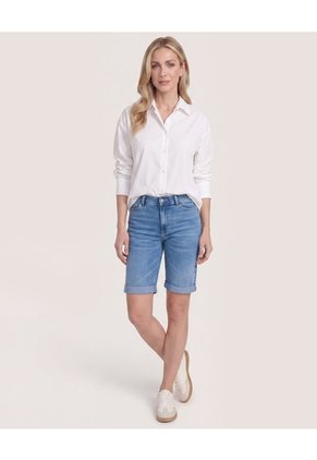 Bermuda Denim Para Mujer Azul Ostu