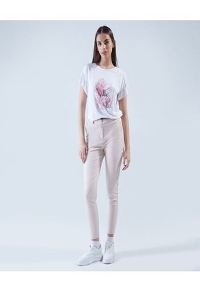 Pantalon Para Mujer Chino Color Beige Marca Ostu #40070483