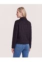 Chaqueta Con Bolsillos  Para Mujer Negro Ostu de Ostu