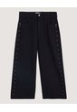 Jean Culotte Con Taches  Para Mujer Negro Ostu de Ostu