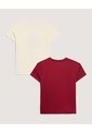 Duo De Camisetas Para Niña  Infantil Niña Negro Ostu de Ostu