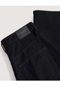 Jean Culotte Con Taches  Para Mujer Negro Ostu de Ostu