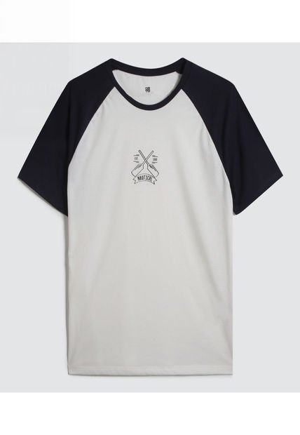 Camiseta Para Hombre Manga Corta Color Blanco Marca Ostu #60091243