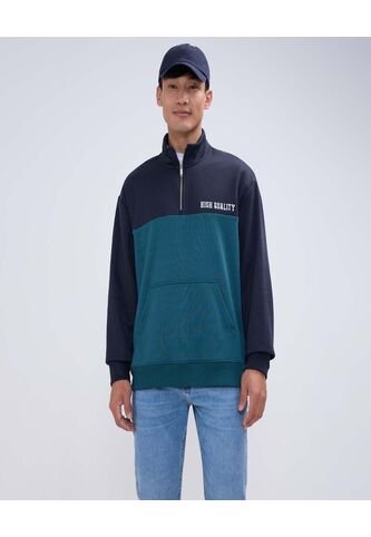 Buzo Para Hombre Cuello Alto O Cuello Tortuga Color Azul  Marca Ostu #60060454 Ostu