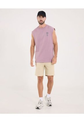 Camiseta Para Hombre Manga Sisa Cuello Redondo Color Morado Marca Ostu #60091794