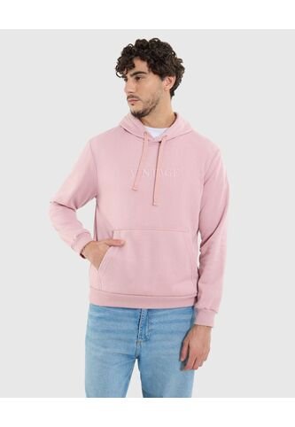 Buzo Para Hombre Hoodie Color Rosado  Marca Ostu #60060395 Ostu
