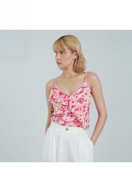 Camiseta Para Mujer Manga Sisa Color Rosado  Marca Ostu #40091840