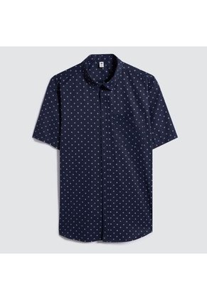 Camisa Para Hombre Manga Corta Con Bolsillo Color Azul  Marca Ostu #60010666