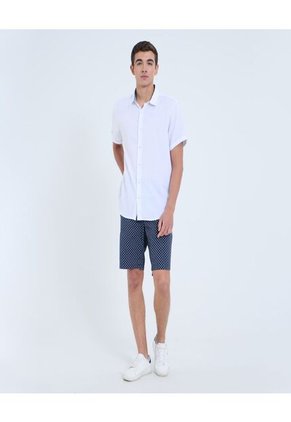 Bermuda Para Hombre  Color Azul  Marca Ostu #60100200