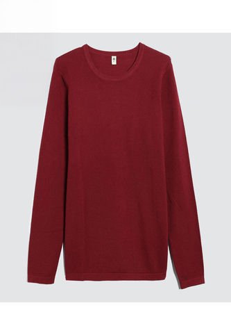 Saco Para Hombre Cuello Redondo Color Vino Marca Ostu #60330033 Ostu