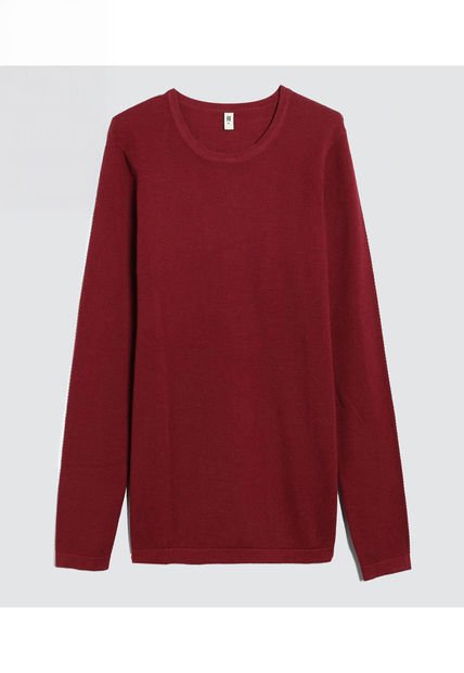 Saco Para Hombre Cuello Redondo Color Vino Marca Ostu #60330033
