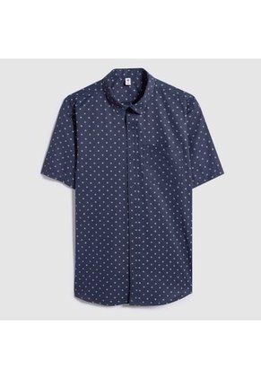 Camisa Para Hombre Manga Corta Con Bolsillo Color Azul  Marca Ostu #60010666