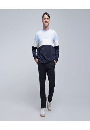 Buzo Para Hombre Cuello Redondo Color Azul  Marca Ostu #60060436