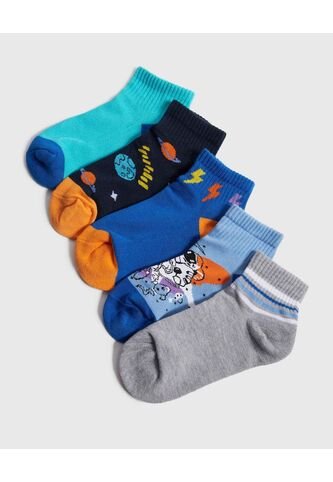 Medias Infantil Niño Tobillera Color Negro Marca Ostu #80980144 Ostu