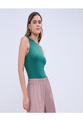 Body Para Mujer Manga Sisa Color Verde Marca Ostu #40200148