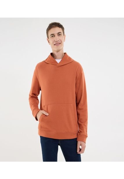Buzo Para Hombre Hoodie Color Naranja Marca Ostu #60060484