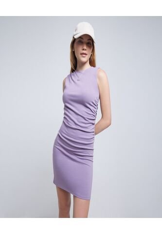 Vestido Para Mujer Manga Sisa Color Lila  Marca Ostu #40170259 Ostu