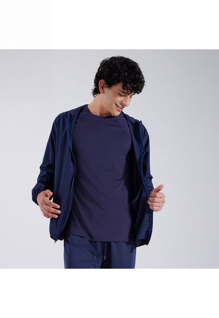 Chaqueta Para Hombre Deportiva Color Azul  Marca Ostu #60080113