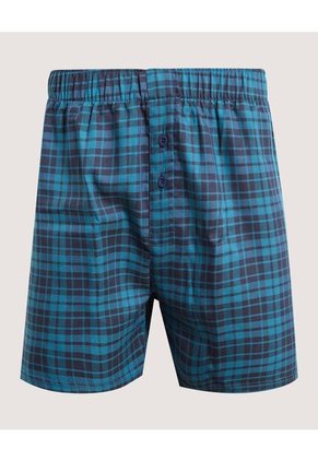 Boxer Para Hombre Bragueta Amplio Color Azul Marca Ostu #60000520