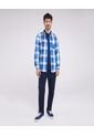Pantalon Hombre Ostu Chino Azul Algodón 60070219-51 de Ostu